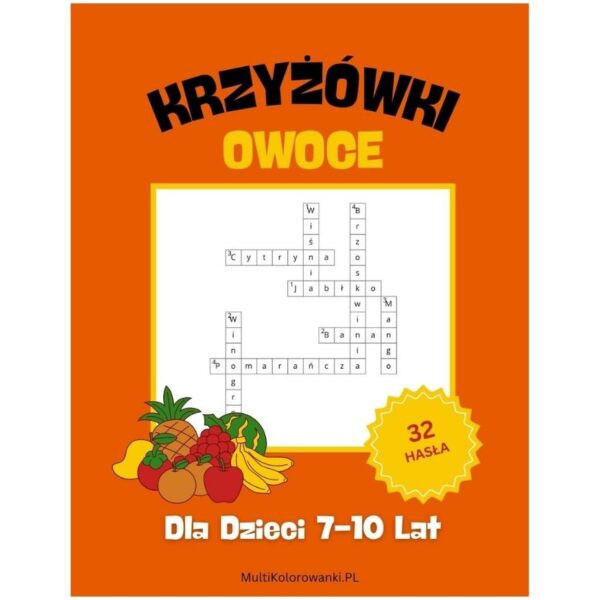 Krzyżówki Owoce okładka ebook